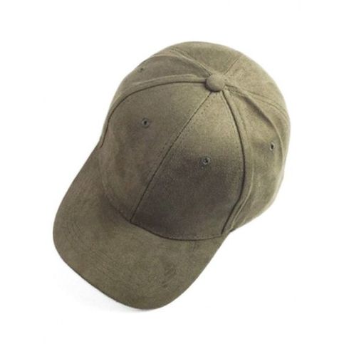 Faux Suede Baseball Cap