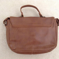 Brown Crossbody Bag with Gold Heart Locket  - Thumbnail 2