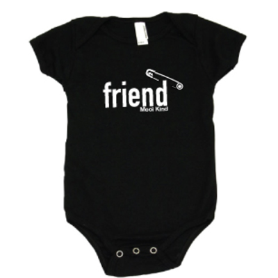 "friend" infant onesie