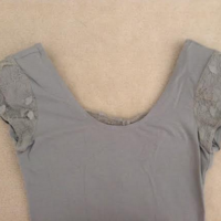 (New no tags) Light Sage Body Suit with Lace Details - Thumbnail 1