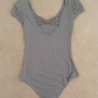 (New no tags) Light Sage Body Suit with Lace Details - Thumbnail 2