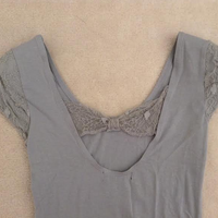(New no tags) Light Sage Body Suit with Lace Details - Thumbnail 3