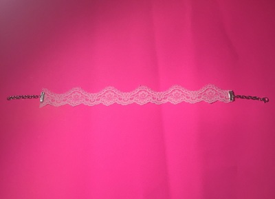 White Lace Choker Necklace 