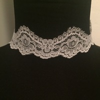 White Lace Choker Necklace  - Thumbnail 2