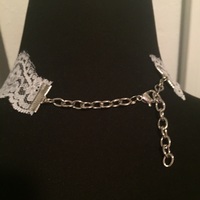 White Lace Choker Necklace  - Thumbnail 4