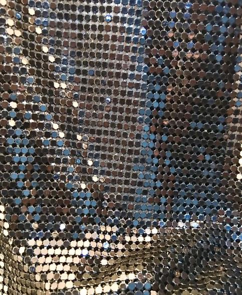 Black Glittery Shine Mini Dress