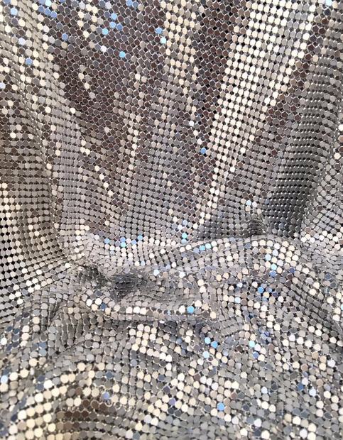 Silver Glittery Shine Mini Dress