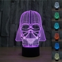 3D Star Wars Millenium Falcon/Starship/Death Star 7-Color LED Night Light Touch Switch USB Table Desk Lamp Decor -4