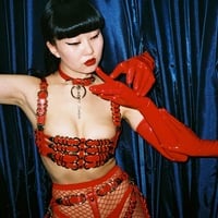 Ceilidh Choker ( Red + Silver ) - Thumbnail 3