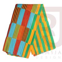 Kente Handwoven Cloth Kente Asante Kente Ghana Kente African Art 6 yards  - Thumbnail 1