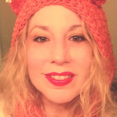 Fox ear hooded scarf--adult or child size - Thumbnail 4