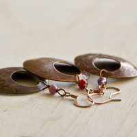 Dancing Flames Disc Earrings - Thumbnail 3