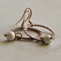 Chunky Circle Earrings - Thumbnail 3