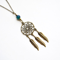 Dreamcatcher Necklace, Dreamcatecher, Dream, Christmas Gifts Girls, Black Friday Sale, Sale, Canadian Shop - Thumbnail 1