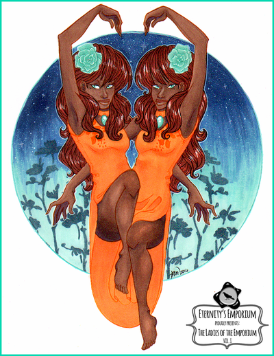 [Print] Peony and Poesy 9x12