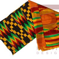 Kente Handwoven Cloth/Kente/Ashanti Kente/African fabric/Ghana Kente/6 yards - Thumbnail 1