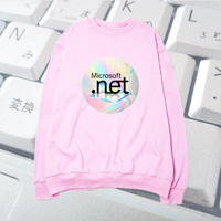 VAPORWAVE HOLOGRAPHIC LOGO SWEATER ( PINK ) - Thumbnail 1