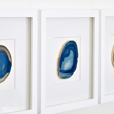 Framed healing vibes agate