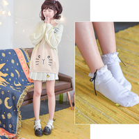 Sweet Girls Lace Socks (white, green, pink) - Thumbnail 3