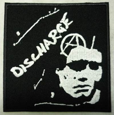 DISCHARGE (man) embroidered patch