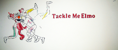tackle me elmo