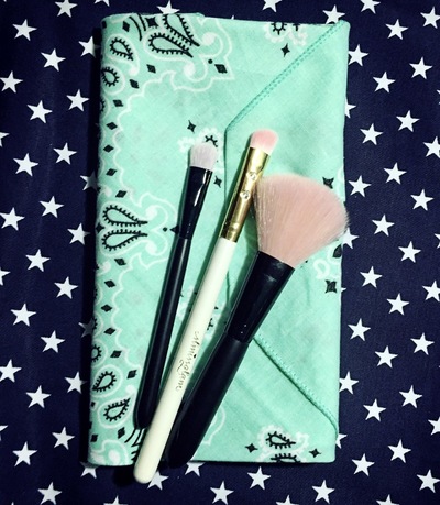 Mint Blue Band Anna Brush Holder