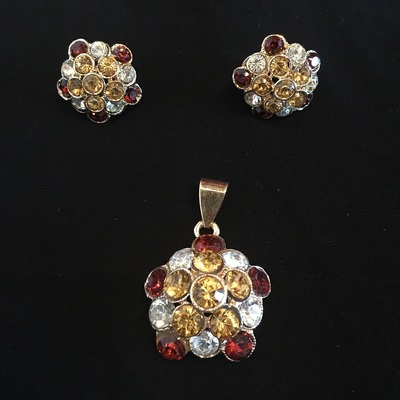 Necklace pendant & earring set