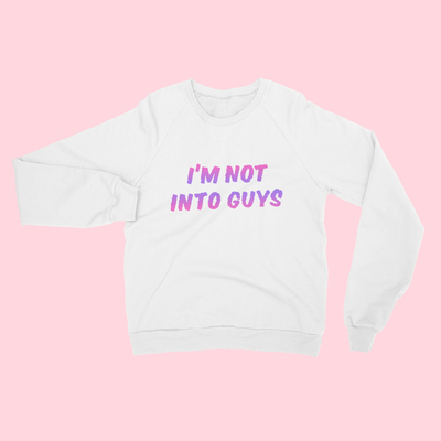Not into guys pink gradient sweatshirt - Thumbnail 2