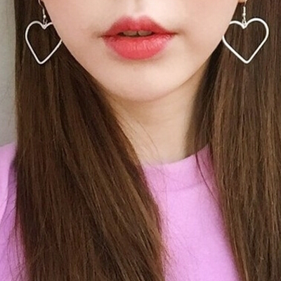 Heart earrings ( gold / silver ) - Thumbnail 5