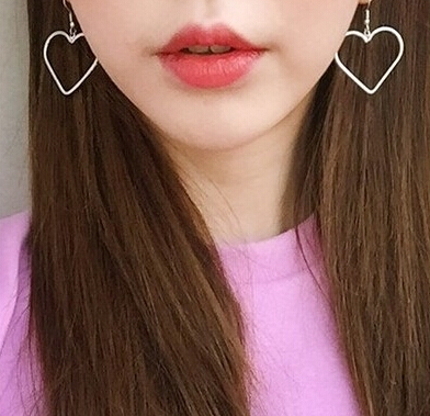 HEART EARRINGS ( GOLD / SILVER )
