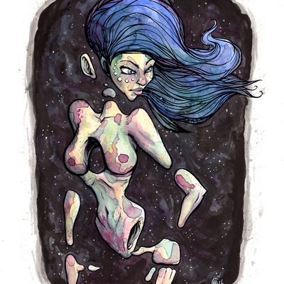Cosmic goddess - print