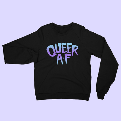 Queer AF Black Sweatshirt