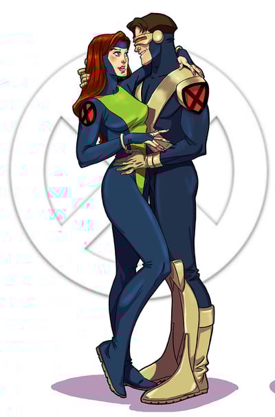 "Jotts" Couples print