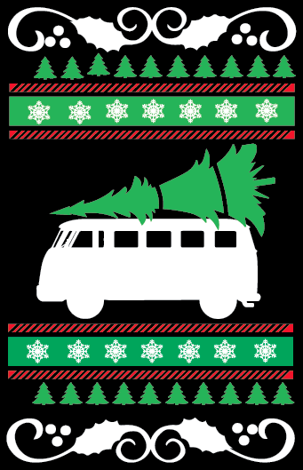 VW Bus Ugly Christmas Sweater