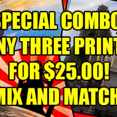 3 prints for $25 (your choice)