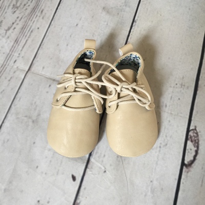 White Oxford Crib Shoes