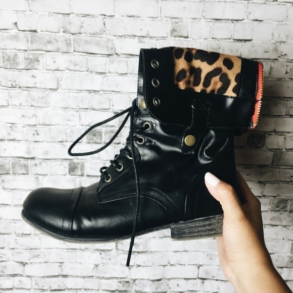 Limited Edition Black Faux Leather Boots