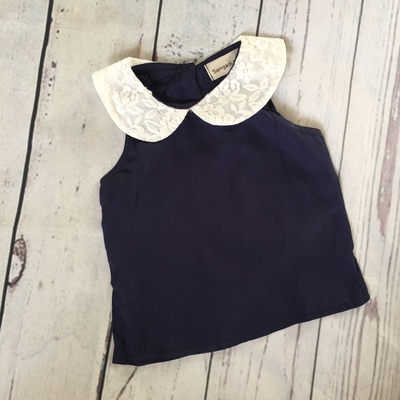 Peter Pan Color Blouse