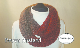 Rainbow Boucle Infinity Scarf