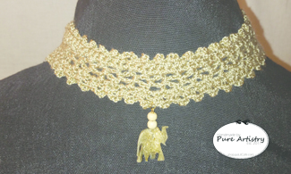 Elephant Embellished Choker