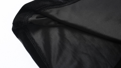 Black Velvet Rose Dress