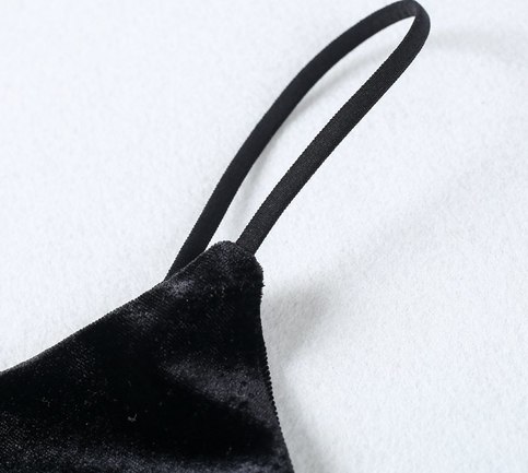 Black Velvet Rose Dress