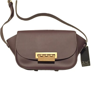 Zac zac posen "eartha" leather accordian crossbody bag