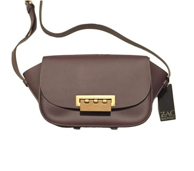 ZAC Zac Posen "Eartha" Leather Accordian Crossbody Bag