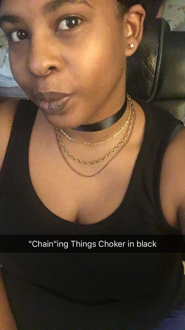 "Chain"ing Things Choker (black)