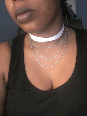 "Chain"ing Things White Choker