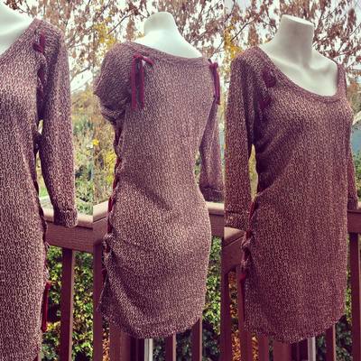 Alexandria Lace-Up Sweater Dress