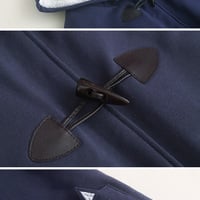 Cute cat ears students hooded  wool coat jacket - Thumbnail 3