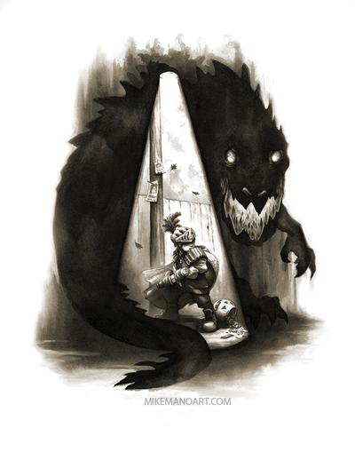 The Halloween Knight (Art Print)