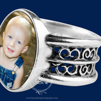 Heirloom Filigree Oval Ring - Thumbnail 1